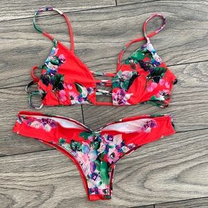 Montce Swim floral bikini M
